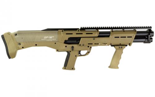 Standard Manufacturing Company DP-12, Pump Action Shotgun, 12 Gauge, 3" Chamber, 18.875" Double Barrel, Flat Dark Earth Finish, 7+7 Rounds DP-12FDE