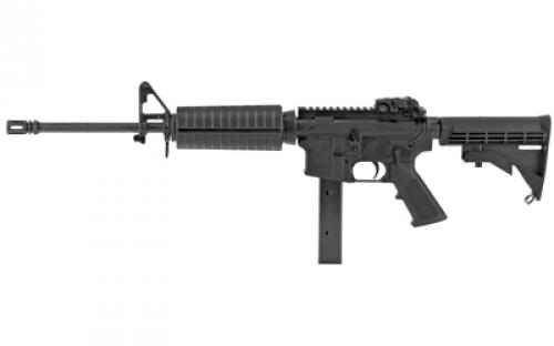 Colt's Manufacturing AR6951 Semi-automatic AR, 9MM, 16.1 Barrel, Threaded 1/2X28, Magpul Flip Sights, Black Finish, 4 Position Collapsible Stock, 32 Rounds, 1 Magazine, BLEM (Scratch on Lower and Damaged Case) AR6951