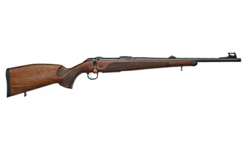 CZ 600 Lux, Bolt Action Rifle, 308 Winchester, 20" Barrel, Threaded Barrel, M15X1 Thread Pitch, Walnut Stock, Fiber-Optic Front and Rear Adjustable Sights, Drilled and Tapped, 2 Position Safety, Detachable Magazine, Adjustable Trigger, Walnut Bolt Knob, 5 Rounds, Right Hand 07302