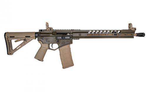 Diamondback Firearms DB15, Semi-automatic Rifle, AR, 223 Remington/556 NATO, 1:8, Medium Contour, 4150 CrMov, 16 FDE Cerakoted Barrel, Mid-Length Gas System, Mil Spec OD Green Finish With FDE Furniture, 6 Position Stock, 15 MLOK Handguard With Anti-Slip Texture Pads,Magpul FDE MBUS Sights, Shot-Peened BCG With Laser Logo, Enhanced Trigger Guard, Magpul MOE-K2 FDE Grip, Magpul FD