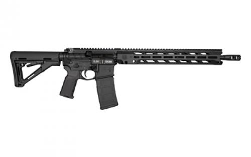 Diamondback Firearms DB15, Semi-automatic Rifle, AR, 223 Remington/556NATO, 16" Barrel, DB Obsidian Muzzle Brake, Mid-Length Gas System, Anodized Finish, Black, 15" MLOK V4 S Rail, Warhammer Charging Handle, Magpul CTR Stock, Magpul MOE K2 Grip, 30 Rounds, 1 Magazine DB1784K001