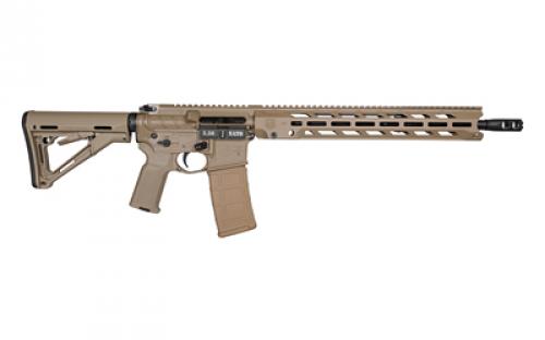 Diamondback Firearms DB15, Semi-automatic Rifle, AR, 223 Remington/556NATO, 16" Barrel, DB Obsidian Muzzle Brake, Mid-Length Gas System, Cerakote Finish, Flat Dark Earth, 15" MLOK V4 S Rail, Warhammer Charging Handle, Magpul CTR Stock, Magpul MOE K2 Grip, 30 Rounds, 1 Magazine DB1784K061