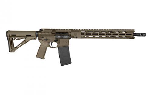 Diamondback Firearms DB15, Semi-automatic Rifle, AR, 223 Remington/556NATO, 16" Barrel, DB Obsidian Muzzle Brake, Mid-Length Gas System, Cerakote Finish, Olive Drab Green, 15" MLOK V4 S Rail, Warhammer Charging Handle, Magpul CTR Stock, Magpul MOE K2 Grip, 30 Rounds, 1 Magazine DB1784K101