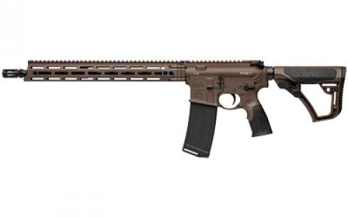 Daniel Defense DDM4V7 Milspec+, Semi-automatic Rifle, 223 Rem/556NATO, 16" Cold Hammer Forged Barrel, 1:7 Twist, Brown Finish, Daniel Defense Furniture, Daniel Defense Flash Suppressor, Daniel Defense MFR XS 15" Handguard, 32 Round, 1 Magazine 02-128-02338-047