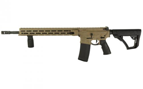 Daniel Defense DDM4V7 Pro Series, Semi-automatic, AR, 223 Remington, 556NATO, 18 Barrel, Flat Dark Earth, Daniel Defense Grip, 1-32Rd Daniel Defense Magazine, 1:7, 32 Rounds, Midlength Gas System, Daniel Defense Stock 02-128-11090-047