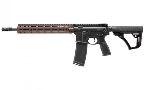 Daniel Defense M4A1 RIII, Semi-automatic Rifle, AR, 223 Remington/556NATO, 14.5 Pinned Flash Suppressor (16 OAL) Cold Hammer Forged Barrel, Anodized Finish, Black, Daniel Defense Grip, Flat Dark Earth Daniel Defense 12.5 RIS III M-LOK Rail, Daniel Defense Stock, Midlength Gas System, Ambidextrous Lower, 32 Rounds, 1 Daniel Defense Magazine 02-191-04238-047