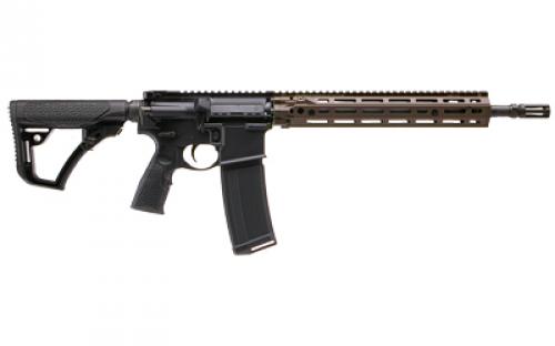 Daniel Defense M4A1 RIII, Semi-automatic Rifle, AR, 223 Remington/556NATO, 14.5" Pinned Flash Suppressor (16" OAL) Cold Hammer Forged Barrel, Anodized Finish, Black, Daniel Defense Grip, Flat Dark Earth Daniel Defense 12.5" RIS III M-LOK Rail, Daniel Defense Stock, Midlength Gas System, Ambidextrous Lower, 32 Rounds, 1 Daniel Defense Magazine 02-191-04238-047