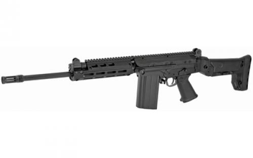 DS Arms SA58, Improved Battle Carbine, Semi-automatic Rifle, 308 Win/762NATO, 16" Barrel, Matte Finish, Black, BRS Folding Stock, Adjustable Sights, 20 Rounds, 1 Magazine SA5816-IBC-A