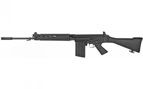 DS Arms SA58, Cold Warrior Rifle, Semi-automatic, 308 Win/762NATO, 21 Barrel, Matte Finish, Black, Fixed Stock, Adjustable Sights, 20 Rounds, 1 Magazine SA5821S-CW-A