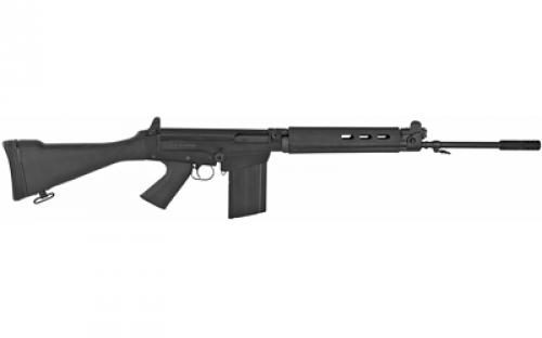 DS Arms SA58, Cold Warrior Rifle, Semi-automatic, 308 Win/762NATO, 21" Barrel, Matte Finish, Black, Fixed Stock, Adjustable Sights, 20 Rounds, 1 Magazine SA5821S-CW-A