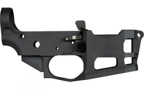 Desert Tech Quattro-15, Quadmag-53, Semi-automatic, Lower Receiver, AR-15, 223 Remington/556NATO, Black, Includes (1) Quadmag-53 53 Round Magazine, Accepts Quadmag-53 and Standard AR magazines QTR-LR-15-B53