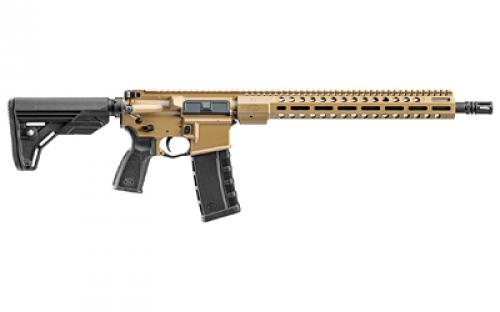 FN America FN15 TAC3, Semi-automatic Rifle, 223 Remington/556NATO, 16 Cold Hammer Forged Barrel, 1:7 Twist, Flat Dark Earth, Cerakote Finish, FN Polymer Grip, FN 6-Position Collapsible Stock, M-LOK Handguard, 30 Rounds, 1 Magazine, Mid-Length Gas System, H-Buffer, Pinned Gas Block 36-100642