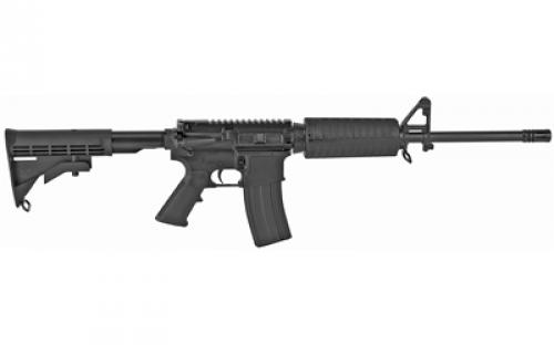 FN America FN15, Basic Carbine, Semi-automatic, AR, 223 Remington/556NATO, 16" Button Rifled, Chrome Plated Barrel, 1:7 Twist Rate, Black, 6 Position Collapsible Stock, Flip Up Rear Sight, A2 Front Sight Post, Two Piece Heatshield, Carbine Length Gas System, 30 Rounds, 1 Magazine 36001-02