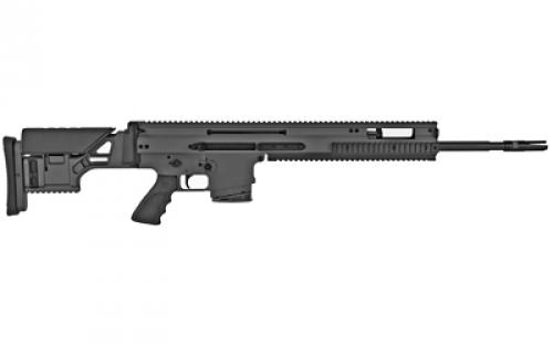 FN America SCAR 20S NRCH, Semi-Automatic Rifle, 6.5 Creedmoor, 20" Barrel, 1:8 Twist, Black, Precision Adjustable for LOP and Comb Height Synthetic Stock, Adjustable Cheek Piece, Hogue Rubber Grip, Two Stage Match Geissele Super SCAR Trigger, 10 Rounds, 1 Magazine, Made in the U.S.A. 38-100542-2