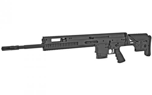 FN America SCAR 20S NRCH, Semi-Automatic Rifle, 6.5 Creedmoor, 20" Barrel, 1:8 Twist, Black, Precision Adjustable for LOP and Comb Height Synthetic Stock, Adjustable Cheek Piece, Hogue Rubber Grip, Two Stage Match Geissele Super SCAR Trigger, 10 Rounds, 1 Magazine, Made in the U.S.A. 38-100542-2