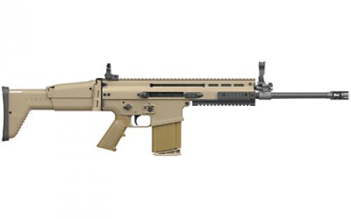 FN America SCAR 17S NRCH, Semi-automatic Rifle, 308 Win/762NATO, 16 Barrel, Flat Dark Earth, Synthetic Stock, Adjustable Sights, 20 Rounds, Made in the U.S.A. 98541-2