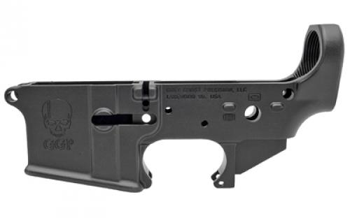 Grey Ghost Precision Cornerstone Forged Stripped Lower, 223 Rem/556NATO, Black Finish GGPC