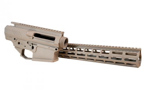 Grey Ghost Precision AR-10 Receiver Set, Semi-automatic, Lower/Upper Billet Builders Set, 308 Winchester, 15 MLOK Handguard, Cerakote Finish, Flat Dark Earth GGP-S-HEAVY-RCVR-BS-FDE