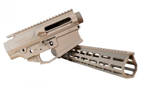 Grey Ghost Precision AR-10 Receiver Set, Semi-automatic, Lower/Upper Billet Builders Set, 308 Winchester, 15" MLOK Handguard, Cerakote Finish, Flat Dark Earth GGP-S-HEAVY-RCVR-BS-FDE