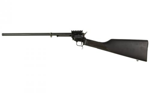 Heritage Rough Rider Rancher, Double Action Rifle, 22LR, 16 Threaded Barrel, Matte Finish, Black, Picatinny Rail, Black Stained Wood Stock, 6 Rounds BR226B16-PIC