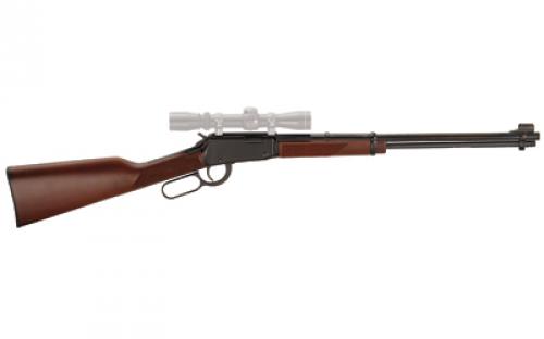 Henry Repeating Arms Lever Action, 22WMR, 19.25 Barrel, Blue Finish, Walnut Stock, Adjustable Sights, 11Rd H001M