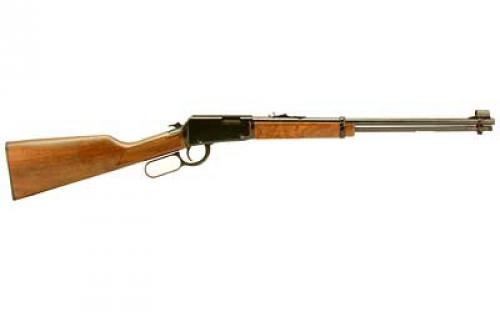 Henry Repeating Arms Lever Action, 22WMR, 19.25" Barrel, Blue Finish, Walnut Stock, Adjustable Sights, 11Rd H001M