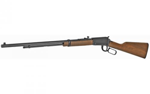 Henry Repeating Arms Frontier, Lever Action Rifle, 22 S/L/LR, 24" Blued Steel Barrel, E-Coat Alloy Receiver, American Walnut Stock, 16Rd, Fully Adjustable Semi-Buckhorn Rear with Brass Beaded Front Sight H001TLB