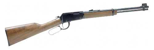 Henry Repeating Arms Lever Action, Compact Rifle, 22LR, 16.125 Barrel, Blue Finish, Walnut Stock, Adjustable Sights, 15Rd H001Y