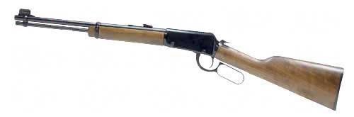 Henry Repeating Arms Lever Action, Compact Rifle, 22LR, 16.125" Barrel, Blue Finish, Walnut Stock, Adjustable Sights, 15Rd H001Y