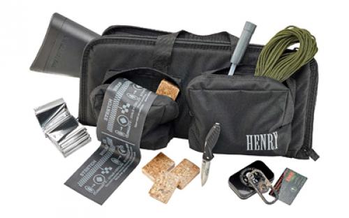 Henry Repeating Arms US Survival, Semi-automatic, 22LR, 16.125 Barrel, Black Finish, Adjustable Sights, 8Rd, ABS Plastic Stock, Survival Gear & Bag H002BSGB