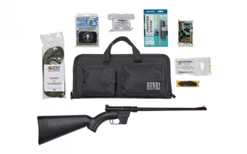 Henry Repeating Arms US Survival, Semi-automatic, 22LR, 16.125" Barrel, Black Finish, Adjustable Sights, 8Rd, ABS Plastic Stock, Survival Gear & Bag H002BSGB