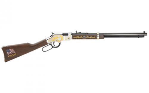 Henry Repeating Arms Golden Boy, Lever Action, 22LR, 20 Octagon Barrel, Brass Receiver, Walnut Stock, Adjustable Sights, 16Rd, Engraved, BLEM (Damaged Packaging) H004MS2