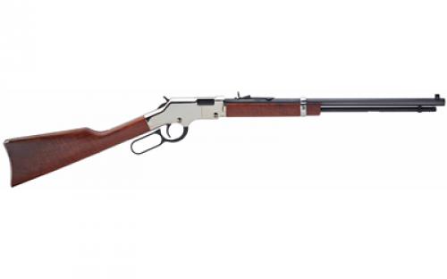 Henry Repeating Arms Silver Boy, Lever Action Rifle, 22WMR, 20 Barrel, Nickel Finish, Walnut Stock, Adjustable Buckhorn Rear Sight/Beaded Front Sight, 12Rd H004SM