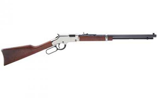 Henry Repeating Arms Silver Boy, Lever Action Rifle, 17HMR, 20 Barrel, Nickel Finish, Walnut Stock, Adjustable Buckhorn Rear Sight/Beaded Front Sight, 12Rd H004SV