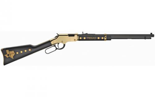 Henry Repeating Arms Golden Boy, Texas Tribute Edition, Lever Action Rifle, 22LR, 20 Octagon Barrel, Brass Receiver, Walnut Stock, Adjustable Sights, 16 Rounds H004TX