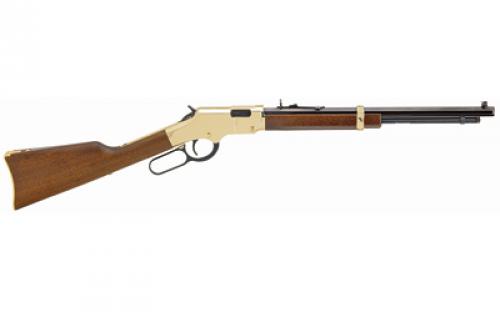 Henry Repeating Arms Golden Boy Compact, Lever Action, 22 LR, 17 Barrel, Brass Receiver, Walnut Stock, 12Rd, Adjustable Sights H004Y