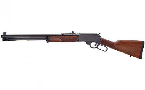 Henry Repeating Arms Steel, Lever Action Rifle, 360 Buckhammer, 20 Round Barrel, Blued Steel, Side Gate, Large Loop Lever, Fully Adjustable Semi Buckhorn Sights, American Walnut Stock, 5 Rounds H009G-360BH