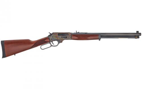 Henry Repeating Arms Color Case Hardened, Lever Action, Side Gate, 20 Octagon Barrel, Walnut Stock, 5Rd, Adjustable Sights H009GCC