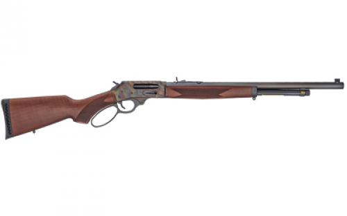 Henry Repeating Arms Lever Action, 45-70, Side Gate, 22 Octagon Barrel, Color Case Hardened Finish, American Walnut Stock, 4Rd, Fully Adjustable Semi-Buckhorn Rear Sight with Diamond Insert, Brass Bead Front Sight H010GCC