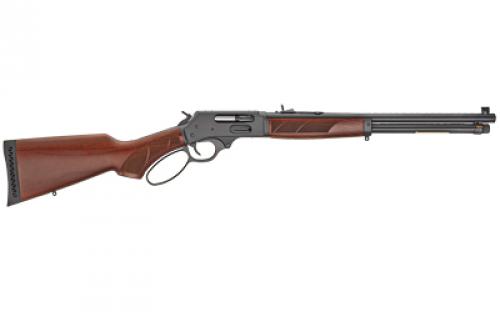 Henry Repeating Arms Lever Action, Side Gate, 45-70, 18.43 Round Barrel, Blued Finish, Pistol Grip, American Walnut Stock, Fully Adjustable Semi-Buckhorn Rear and Brass Beaded Front Sight, 4Rd H010G