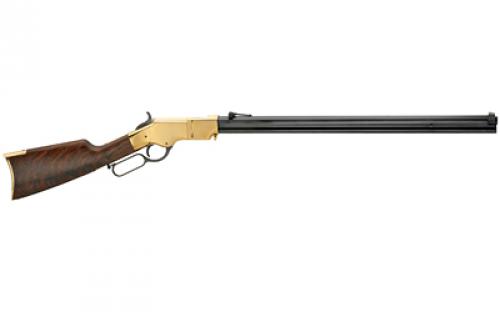 Henry Repeating Arms Original Henry, Lever Action Rifle, 45LC, 24.5 Barrel, Hardened Brass Receiver, Fancy American Walnut Buttstock with Hardened Brass Buttplate, 13Rd, Folding Ladder Rear/Blade Front Sight H011C