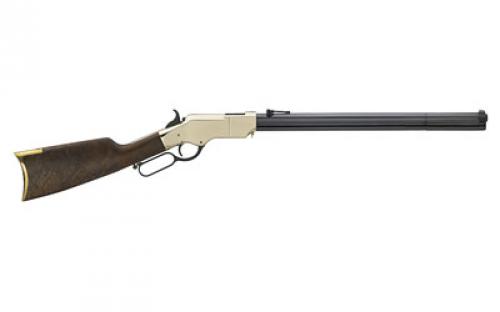 Henry Repeating Arms Original Henry Rare Carbine, Lever Action Rifle, 44-40 Win, 20.4 Barrel, Hardened Brass Receiver, Fancy American Walnut Buttstock with Hardened Brass Buttplate, 10Rd, Folding Ladder Rear/Blade Front Sight H011R