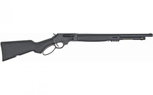 Henry Repeating Arms Lever Action Shotgun X, 410 Gauge, 2.5 Chamber, 20 Barrel, Blued Finish, Black Synthetic Stock, M-Lok, Large Loop Lever, Picatinny Rail, 5Rd, Brass Drilled and Tapped for a Weaver 63B Mount, Fiber Optic Front Sight H018X-410