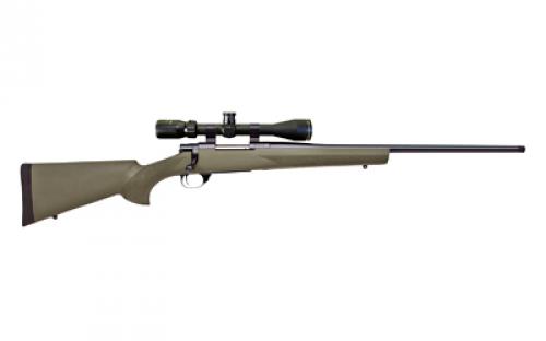 Howa 1500, Bolt Action Rifle, 243 Winchester, 22 Threaded Barrel, Olive Drab Green Hogue Stock, Right Hand, Gamepro 4-12x40 Scope Included, 4 Round Mag HGP2243G