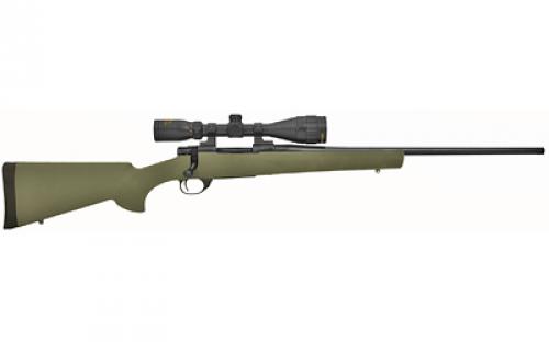 Howa 1500, Bolt Action Rifle, 308 Winchester, 22 Threaded Barrel, OD Green Hogue Stock, Right Hand, 4-12x40 Scope Included, 4 Round Mag, Manual Safety HGP2308G