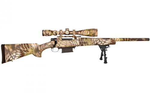 Howa Mini Action Full Camo, Bolt Action Rifle, 223 Remington, 20 Threaded Barrel, Synthetic Stock, Right Hand, Kryptek Highlander, Includes Gamepro 4-16x44 Scope, 5Rd HMA70270KHC