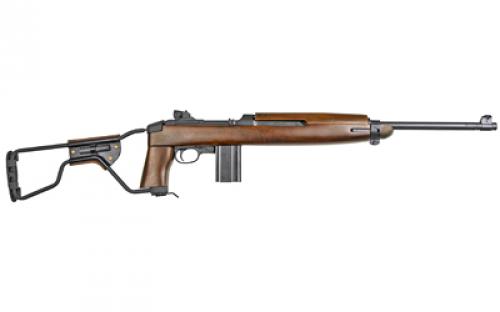 Inland M1A1 Paratrooper Carbine, Semi-automatic Rifle, 30 Carbine, 18" Barrel, Black Finish, Folding Wire Stock, Adjustable Rear Sights, 1-15Rd Magazine ILM150