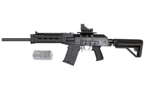 JTS Group M12AK, Semi-automatic, AK, 12 Gauge 3", 18.7" Barrel, Black, Polymer Grip and Stock, 5 Rounds, 2 Magazines, JTS JSSB 737 Dual Power Red Dot Sight Included M12AK-T2