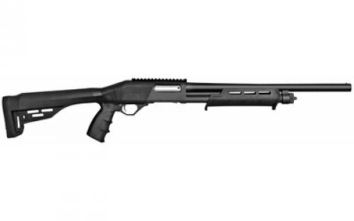 JTS Group X12PT, Pump, 12 Gauge 3, 18.5 Barrel, Cylinder Choke, Black Color, Polymer Stock, 4Rd X12PT