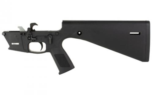 KE Arms KP-9, Semi-automatic, 9MM, Complete Polymer Lower Receiver with Built-In Fixed Stock, Matte Finish, Black, Mil-spec Components, Accepts Glock Magazines, Includes 9mm Carbine Buffer and Spring 1-61-03-002